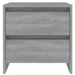 Tables-vidaXL Table de chevet 45x34,5x44,5 cm bois d’ingénierie Sonoma gris