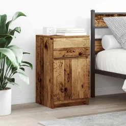 vidaXL Table de chevet 39x35x65 cm bois d’ingénierie