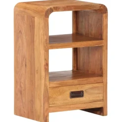 vidaXL Table de chevet 40x30x60 cm Bois acacia massif et finition miel