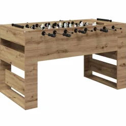 vidaXL Table de Foosball Chêne Artisanal 146,5 x 74 x 85 cm