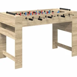 vidaXL Table de Foosball Chêne Sonoma 125 x 60,5 x 80 cm