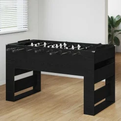 Jeux D'Intérieur-vidaXL Table de Foosball Chêne Noir 146,5 x 74 x 85 cm Ch&ecirc;ne noir