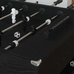 Jeux D'Intérieur-vidaXL Table de Foosball Chêne Noir 146,5 x 74 x 85 cm Ch&ecirc;ne noir