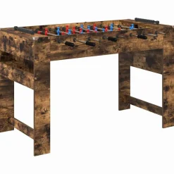 vidaXL Table de Foosball Chêne fumé 125 x 60,5 x 80 cm