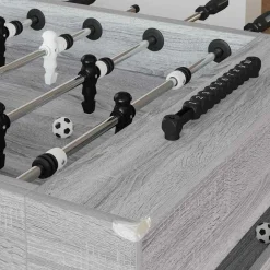 vidaXL Table de Foosball Gris Sonoma 146,5 x 74 x 85 cm