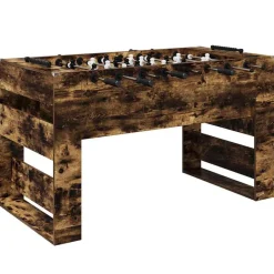 Jeux D'Intérieur-vidaXL Table de Foosball Chêne Fumé 146,5 x 74 x 85 cm Ch&ecirc;ne fumé