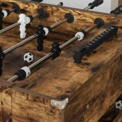 Jeux D'Intérieur-vidaXL Table de Foosball Chêne Fumé 146,5 x 74 x 85 cm Ch&ecirc;ne fumé