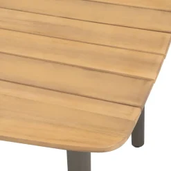 Mobilier De Jardin-vidaXL Table de jardin 80 x 80 x 72 cm Bois d'acacia solide et acier