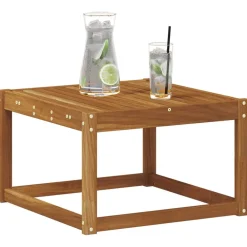 vidaXL Table de jardin Bois d'Acacia Massif 59 x 59 x 37 cm