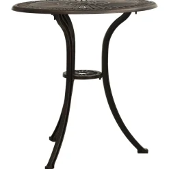 vidaXL Table de jardin 62x62x65 cm Aluminium coulé