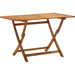 vidaXL Table de jardin pliable 120x70x75 cm Bois d'acacia massif