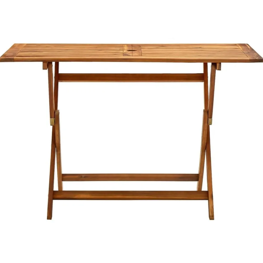 vidaXL Table de jardin pliable 120x70x75 cm Bois d'acacia massif