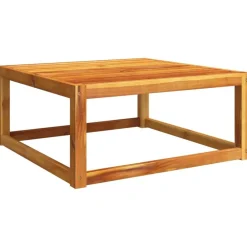 vidaXL Table de jardin 65x65x29 cm bois massif d'acacia