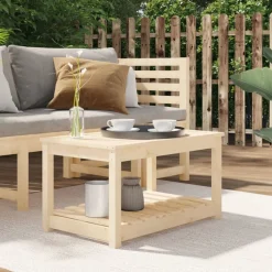 Mobilier De Jardin-vidaXL Table de jardin 82,5x50,5x45 cm bois massif de pin Pin naturel