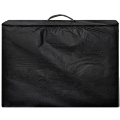Santé & Beauté-vidaXL Table de massage pliable 2 zones avec cadre en bois Noir