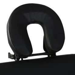 Santé & Beauté-vidaXL Table de massage pliable 3 zones avec cadre en bois Noir