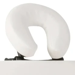 Santé & Beauté-vidaXL Table de massage pliable Blanc crème 2 zones avec cadre en bois Blanc cr&egrave;me