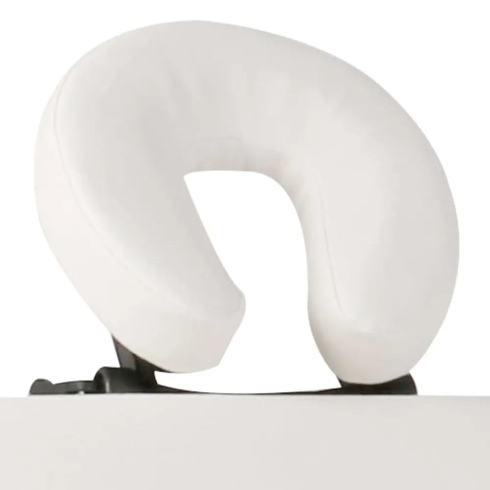 vidaXL Table de massage pliable Blanc crème 3 zones avec cadre en bois