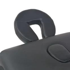 Santé & Beauté-vidaXL Table de massage pliable à 2 zones 10 cm d'épaisseur Noir