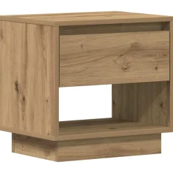 vidaXL Table de nuit Chêne artisanal 45 x 34 x 44 cm Bois d'ingénierie
