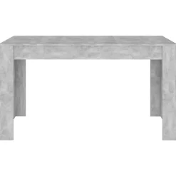 Tables-vidaXL Table de salle à manger 140x74,5x76 cm Aggloméré Gris béton