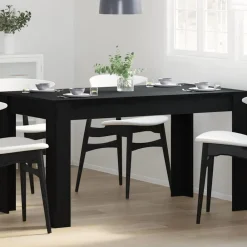 vidaXL Table de salle à manger / Table de repas Chêne noir
