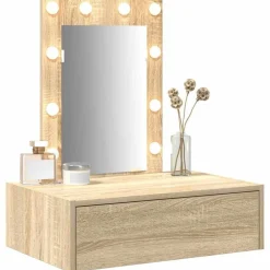 vidaXL Table de Toilette Marron 60 x 40 x 70 cm Bois d'ingénierie