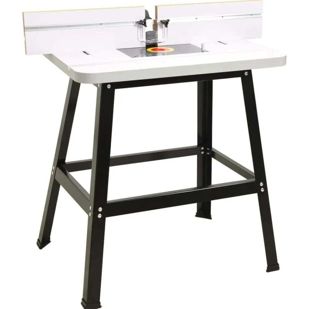 Accessoires D'Outils-vidaXL Table de toupie acier et MDF 81x61x88 cm