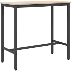 vidaXL table 100 x 50 x 91 cm Bois d'ingénierie et acier