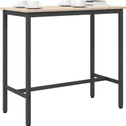 vidaXL table 100 x 50 x 91 cm Bois d'ingénierie et acier