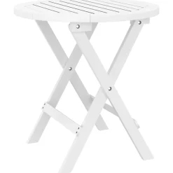 vidaXL Table pliable de jardin Ø 46 cm bois d'acacia solide