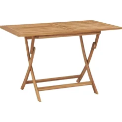 vidaXL Table pliable de jardin 120x70x75 cm Bois de teck solide