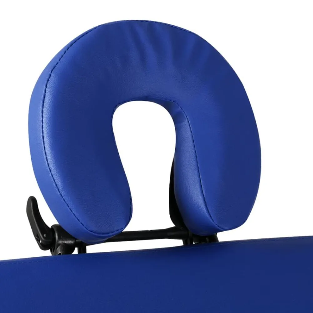 vidaXL Table pliable de massage 3 zones avec cadre en bois