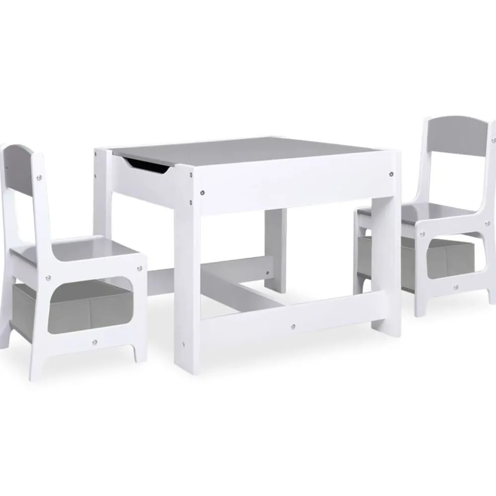 Mobilier Pour Bébés & Tout-Petits-vidaXL Table pour enfants avec 2 chaises MDF Blanc
