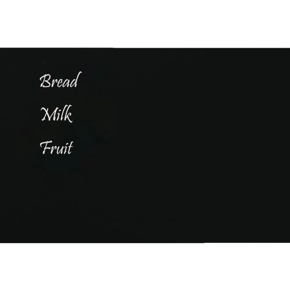 Fournitures De Bureau-vidaXL Tableau magnétique mural 40x30 cm Verre trempé Noir