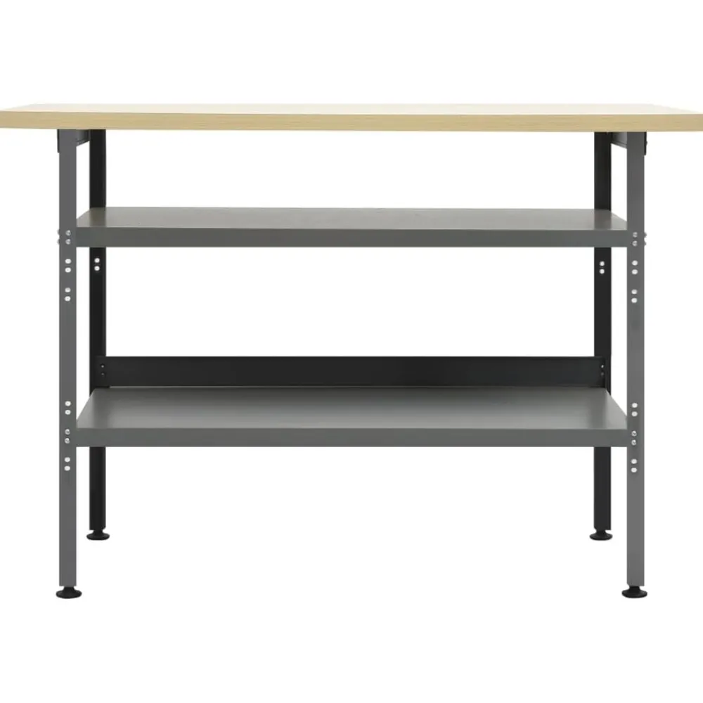 vidaXL Établi Gris 120x60x85 cm Acier