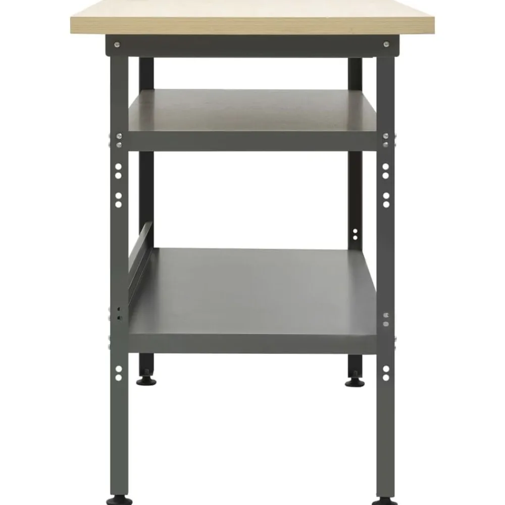 vidaXL Établi Gris 120x60x85 cm Acier