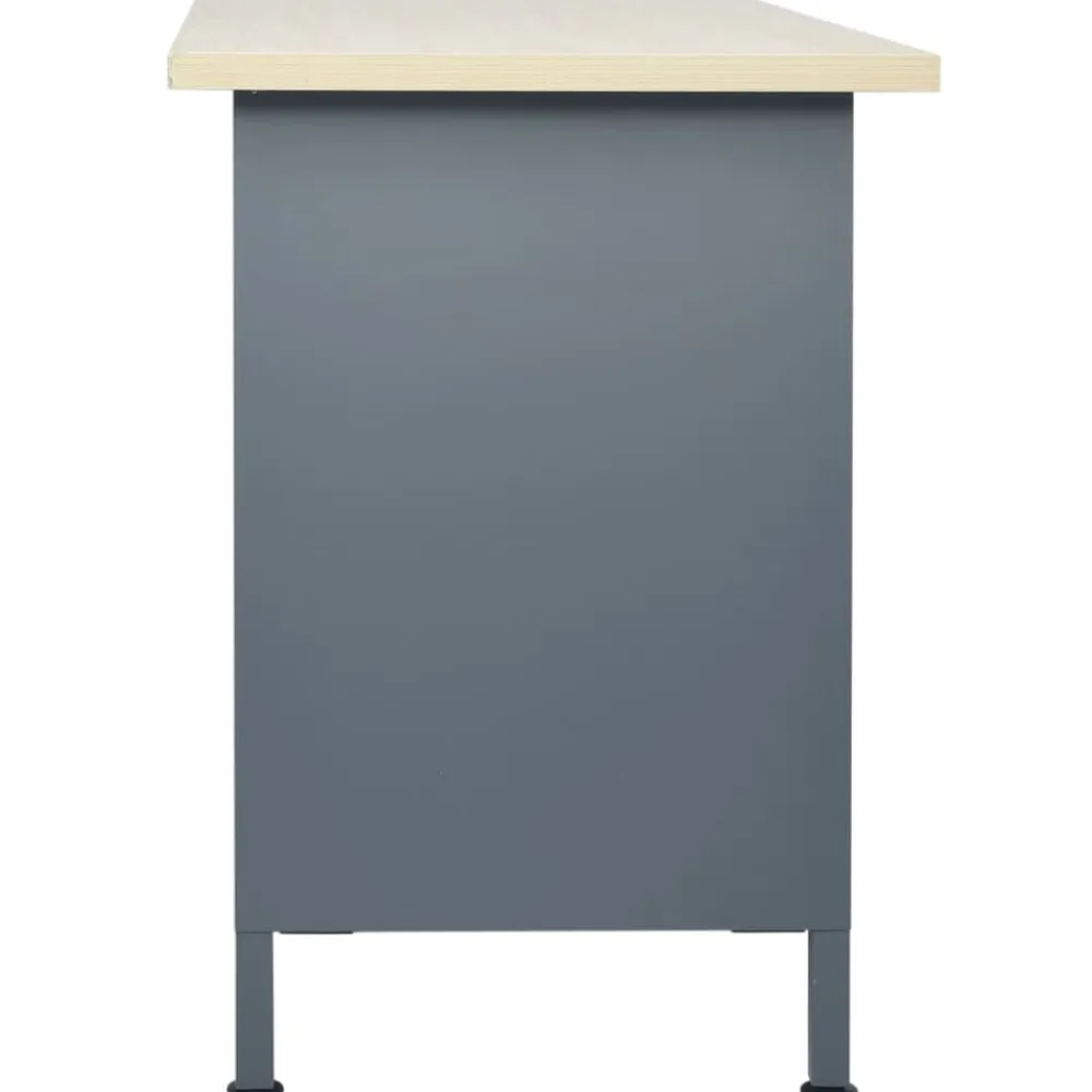 vidaXL Établi Noir 120x60x85 cm Acier