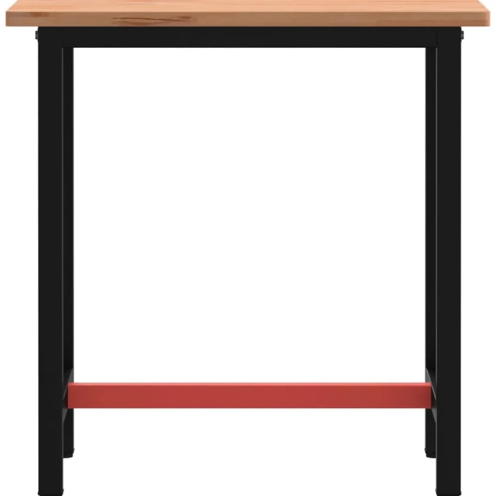vidaXL Établi 80x55x81,5 cm bois massif de hêtre et métal