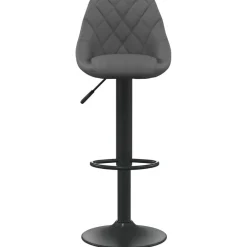 Fauteuils Et Chaises-vidaXL Tabouret de bar Velours Gris foncé