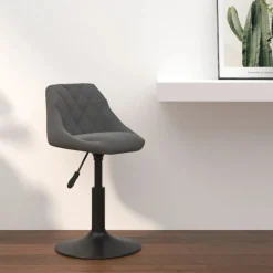 Fauteuils Et Chaises-vidaXL Tabouret de bar Velours Gris foncé