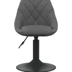 Fauteuils Et Chaises-vidaXL Tabouret de bar Velours Gris foncé