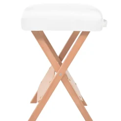 Santé & Beauté-vidaXL Tabouret de massage pliant avec siège 12 cm d'épaisseur Blanc