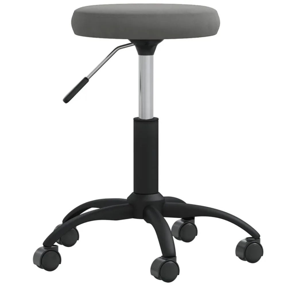 Santé & Beauté-vidaXL Tabouret de massage Velours Gris foncé