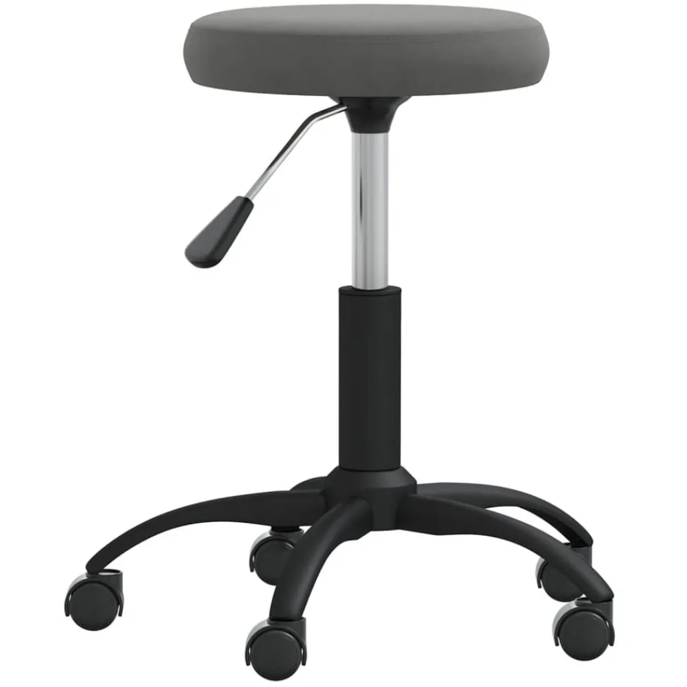 Santé & Beauté-vidaXL Tabouret de massage Velours Gris foncé