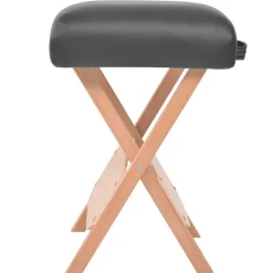 Santé & Beauté-vidaXL Tabouret de massage pliant avec siège 12 cm d'épaisseur Noir