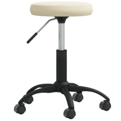 Santé & Beauté-vidaXL Tabouret de massage Velours Crème Cr&egrave;me