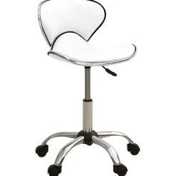 Coiffure & Cosmétologie-vidaXL Tabouret de salon et spa Similicuir Blanc