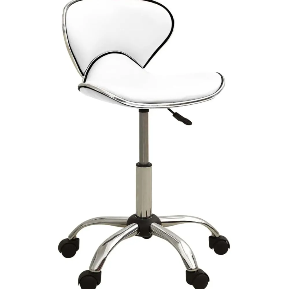 Coiffure & Cosmétologie-vidaXL Tabouret de salon et spa Similicuir Blanc