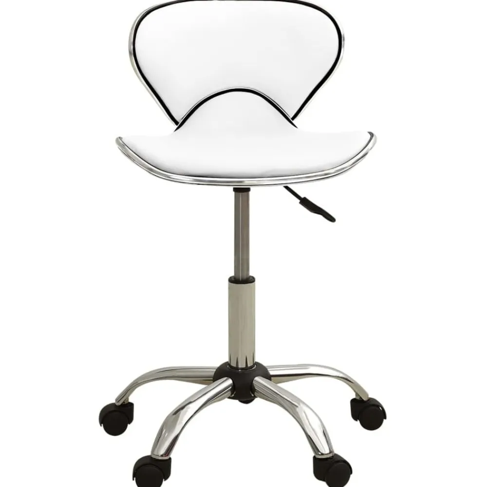 Coiffure & Cosmétologie-vidaXL Tabouret de salon et spa Similicuir Blanc